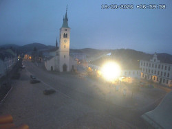 Náměstí, koste sv. Markéty