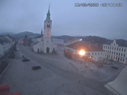 Náměstí, koste sv. Markéty