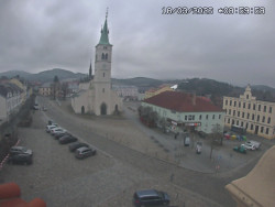 Náměstí, koste sv. Markéty