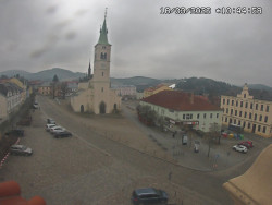 Náměstí, koste sv. Markéty