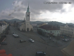 Náměstí, koste sv. Markéty