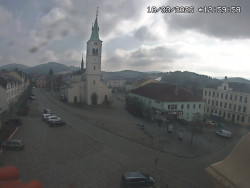 Náměstí, koste sv. Markéty