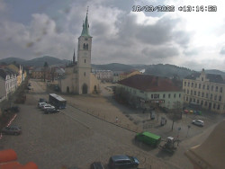 Náměstí, koste sv. Markéty