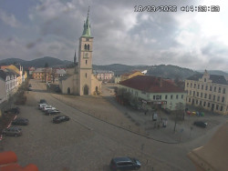 Náměstí, koste sv. Markéty