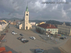 Náměstí, koste sv. Markéty