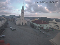 Náměstí, koste sv. Markéty