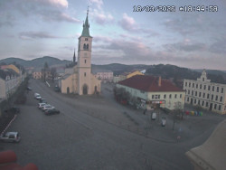 Náměstí, koste sv. Markéty