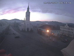 Náměstí, koste sv. Markéty