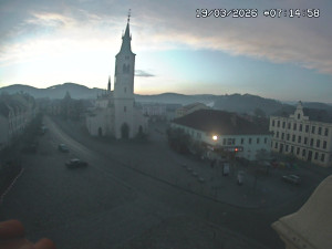 Město Kašperské Hory - Náměstí, koste sv. Markéty - 19.3.2026 v 06:15 Město Kašperské Hory - Náměstí, koste sv. Markéty - 19.3.2026 v 06:15