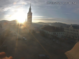 Město Kašperské Hory - Náměstí, koste sv. Markéty - 19.3.2026 v 06:45 Město Kašperské Hory - Náměstí, koste sv. Markéty - 19.3.2026 v 06:45