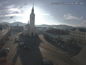 Město Kašperské Hory - Náměstí, koste sv. Markéty - 19.3.2026 v 07:45 Město Kašperské Hory - Náměstí, koste sv. Markéty - 19.3.2026 v 07:45