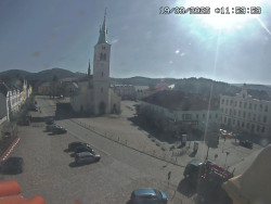 Náměstí, koste sv. Markéty