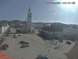 Náměstí, koste sv. Markéty