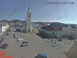 Náměstí, koste sv. Markéty