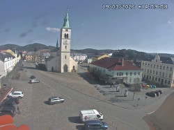 Náměstí, koste sv. Markéty