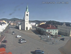 Náměstí, koste sv. Markéty