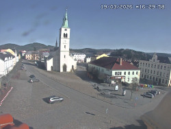 Náměstí, koste sv. Markéty