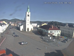 Náměstí, koste sv. Markéty