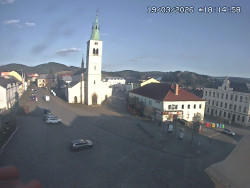 Náměstí, koste sv. Markéty