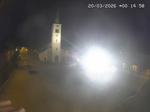 Město Kašperské Hory - Náměstí, koste sv. Markéty - 19.3.2026 v 23:15 Město Kašperské Hory - Náměstí, koste sv. Markéty - 19.3.2026 v 23:15