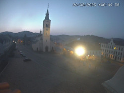 Náměstí, koste sv. Markéty