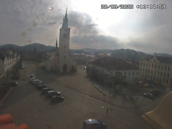 Náměstí, koste sv. Markéty