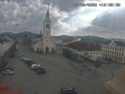 Náměstí, koste sv. Markéty