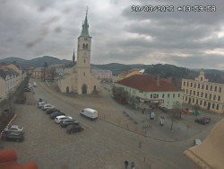 Náměstí, koste sv. Markéty