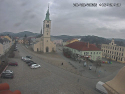 Náměstí, koste sv. Markéty