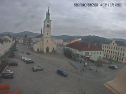 Náměstí, koste sv. Markéty