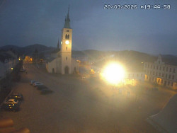 Náměstí, koste sv. Markéty