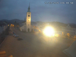 Náměstí, koste sv. Markéty