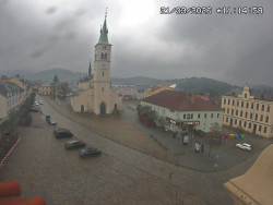 Náměstí, koste sv. Markéty