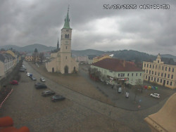 Náměstí, koste sv. Markéty