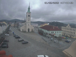 Náměstí, koste sv. Markéty