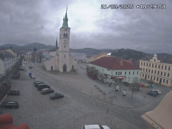 Náměstí, koste sv. Markéty