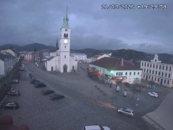 Náměstí, koste sv. Markéty