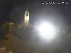 Náměstí, koste sv. Markéty