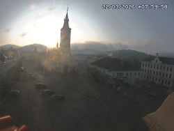 Náměstí, koste sv. Markéty