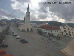 Náměstí, koste sv. Markéty