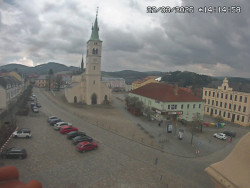 Náměstí, koste sv. Markéty