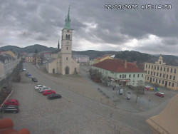 Náměstí, koste sv. Markéty