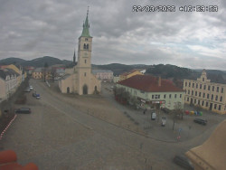 Náměstí, koste sv. Markéty