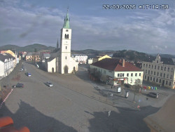 Náměstí, koste sv. Markéty