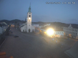 Náměstí, koste sv. Markéty