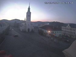 Náměstí, koste sv. Markéty