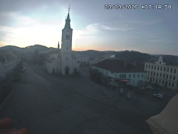 Náměstí, koste sv. Markéty