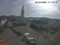 Náměstí, koste sv. Markéty