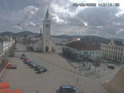 Náměstí, koste sv. Markéty