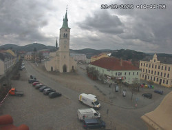 Náměstí, koste sv. Markéty